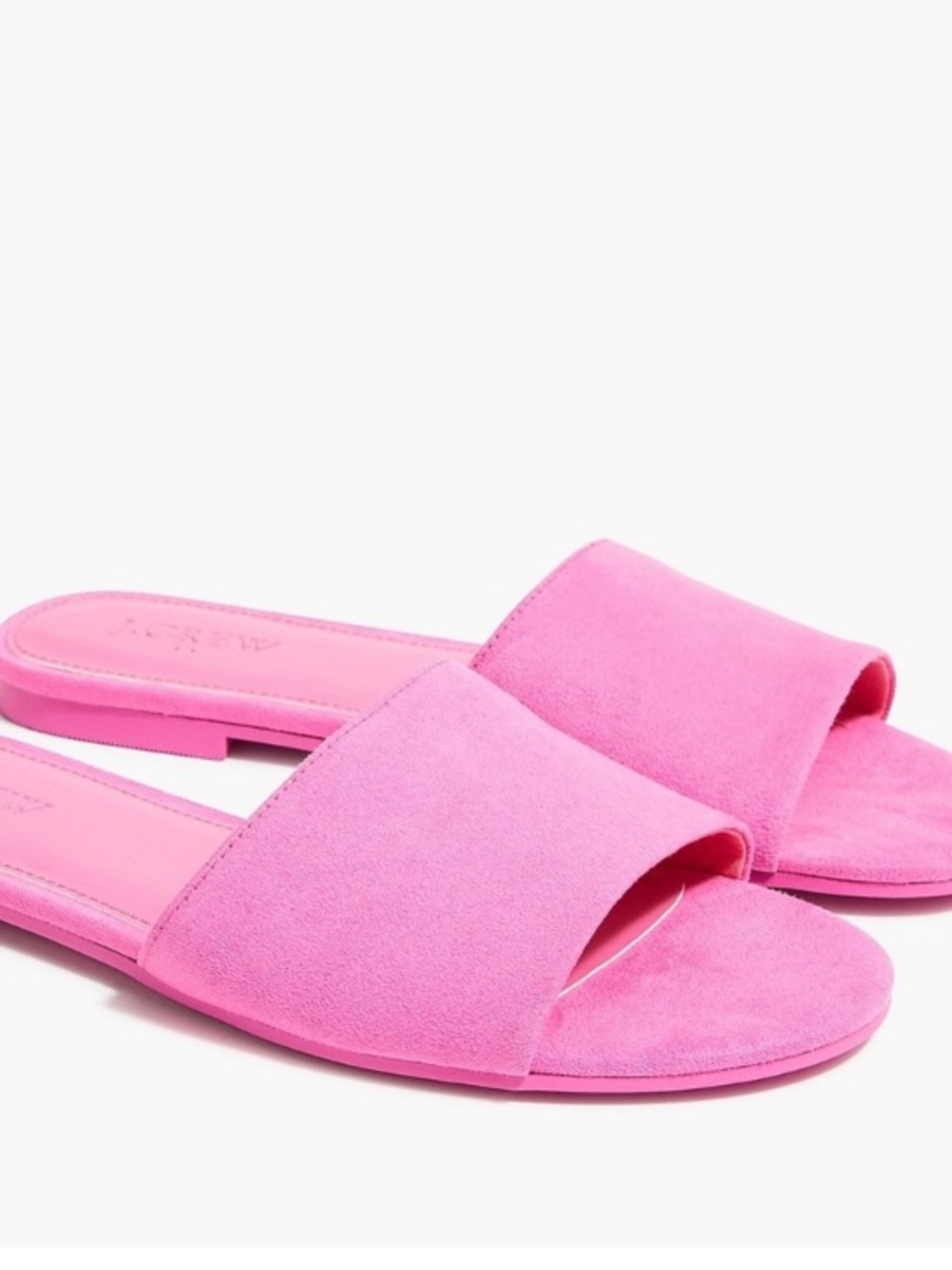 J. Crew Factory Hot Pink Slide Sandals